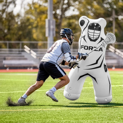 FORZA Lacrosse Goalkeeper Training Mannequin - Inflatable Lacrosse Golie Dummy for Shot Blocking, Deflection & Crease Drills – Lacrosse Practice Equipment - style: 1. Lacrosse Mannequin Only