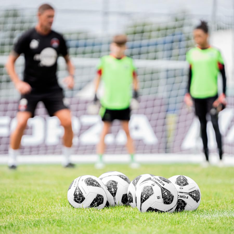 FORZA Soccer Balls | Wide Range of Match, Training, Academy & Backyard Soccer Balls - Ideal for Training or Soccer Matches - size: Size 3, style: Academy Soccer Ball [Black & White]