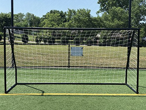 Premier 12 X 6 Ft. AYSO Youth Regulation Size Soccer Goal w/Weatherproof 4mm Net. 50MM Diameter Powder Coated/Corrosion Resistant Frame. 12x6 Foot Practice Aid. ONE Year Warranty!