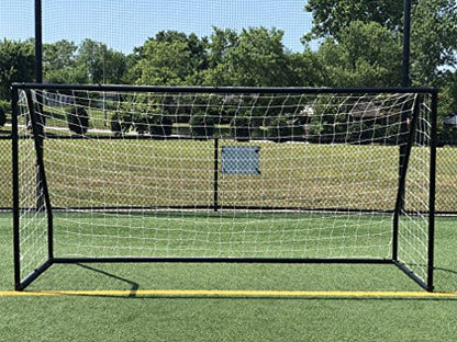 Premier 12 X 6 Ft. AYSO Youth Regulation Size Soccer Goal w/Weatherproof 4mm Net. 50MM Diameter Powder Coated/Corrosion Resistant Frame. 12x6 Foot Practice Aid. ONE Year Warranty!