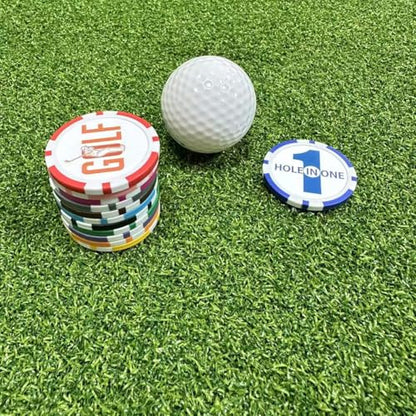 Golf Ball Marker Poker Chips, 12 Styles Funny Collection Ball Marker Set for Women Men Gift Accessories, 1.57 Inches
