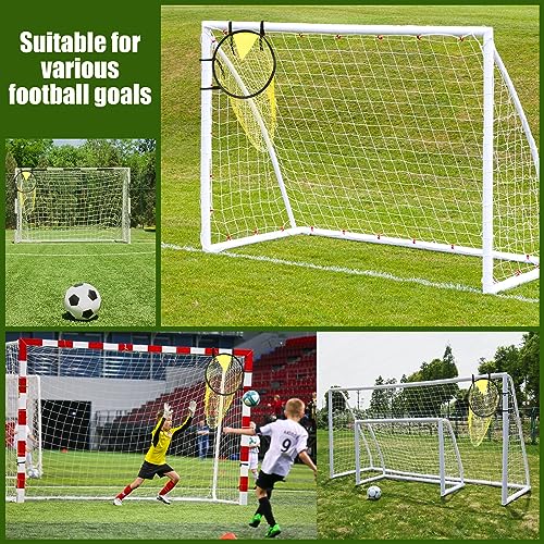 Soccer Training Target Foldable Soccer Top Bins Target Small Goal Easy to Attach and Detach, for Football Shooting Accuracy Practice - color: yellow