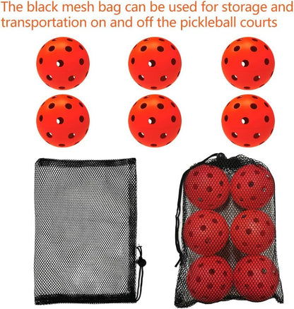 6 Pack Sports Outdoor Pickleballs - 40 Pickleball Balls - USA Pickleball Balls (USAPA) Approved - Official US Open Ball - color: Red, style: 24 - Pack