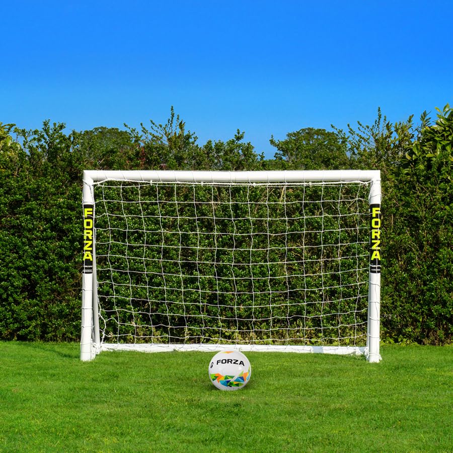 FORZA 6 x 4ft Kids Soccer Goal - The World’s #1 Backyard Goal! | 100% UK-Made, 2 Min Setup, Unbreakable Goalpost Bundle - Buy FORZA, Play Forever! - style: 2. Goal and Ball