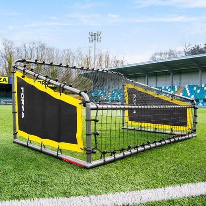 FORZA Steel42 Goal Rebounder Net Kit – Football Training Aid with Durable Double-Sided Net & Side Sheets for Solo Practice & Team Drills - Goal NOT Included - size: 6ft x 4ft