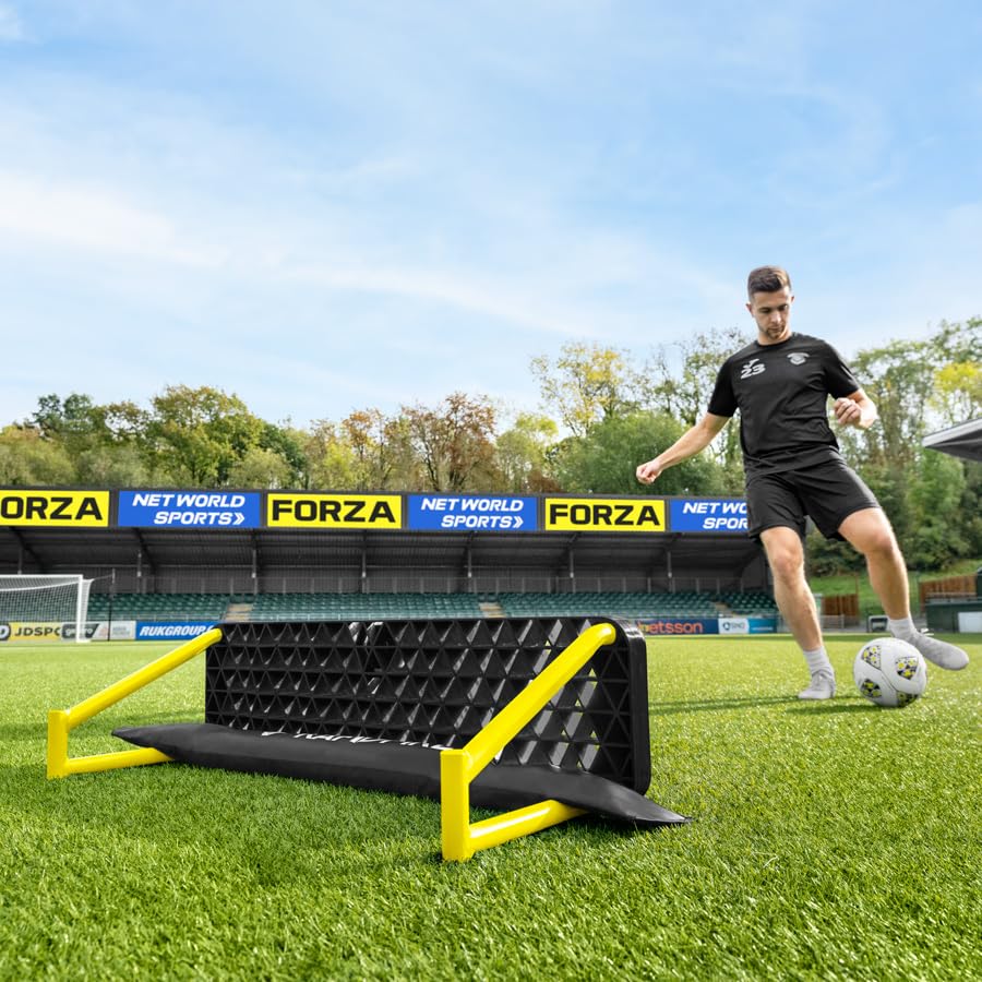 FORZA Wave Soccer Rebounder – Master Your First Touch! World’s #1 4-in-1 Passing Rebound Board – 2min Setup & Unbreakable Stability – Buy FORZA, Play Forever! [Standard or XL] - size: Standard