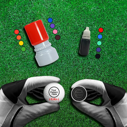 Custom Golf Ball Markers - Personalized Long Lasting, Includes Ink Bottle - 0.6in, 0.8in - Stand Out on The Course with Unique Markings - Golf Accessories Gift - style: Upload Your Own Pattern