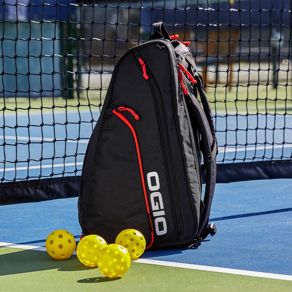OGIO Pickleball Collection - color: Black/Red, style: Duffel