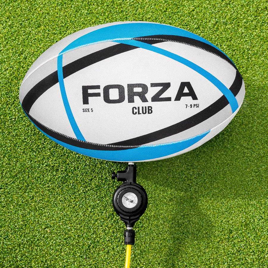 FORZA Pump that Ball™ | Ball Pump & Needle – Hand Pump for Sports Ball Inflation, Extendable Nozzle, Needle Adapter Included, Compact Portable Pump for Soccer Basketball Volleyball Football Equipment