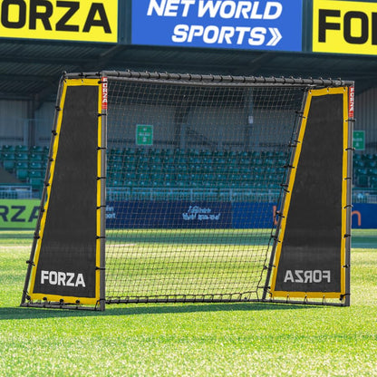 FORZA Steel42 Goal Rebounder Net Kit – Football Training Aid with Durable Double-Sided Net & Side Sheets for Solo Practice & Team Drills - Goal NOT Included - size: 8ft x 6ft