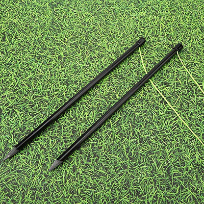 Health Gear Alignment Stick Solid Fiberglass Alignment Swing Putting String Peg Stick, 10.24inch Alignment Swing Direction Practice Training Stick with 9.84ft String