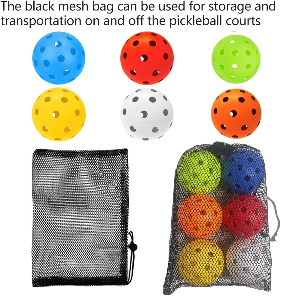 6 Pack Sports Outdoor Pickleballs - 40 Pickleball Balls - USA Pickleball Balls (USAPA) Approved - Official US Open Ball - color: Mixed, style: 36 - Pack