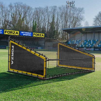 FORZA Steel42 Goal Rebounder Net Kit – Football Training Aid with Durable Double-Sided Net & Side Sheets for Solo Practice & Team Drills - Goal NOT Included - size: 8ft x 6ft
