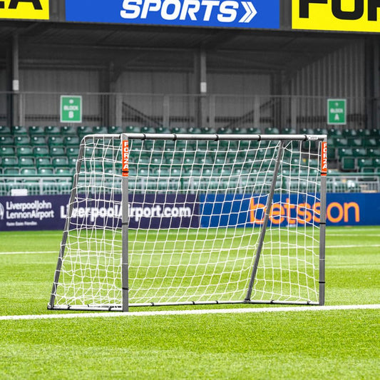 FORZA Steel42 Soccer Goal – Heavy-Duty Steel Garden Goal with 42mm galvanised Frame, Weatherproof net, Tool-Free Setup, Multiple Sizes & Optional rebounder kit - size: 6ft x 4ft, style: Goal Only