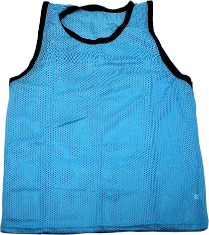 BlueDot Trading Adult & Youth Scrimmage Training Vests for Soccer, Basketball & More – Available in 1, 6, 12, 24 Packs - color: Light Blue, style: Youth 1 Pack