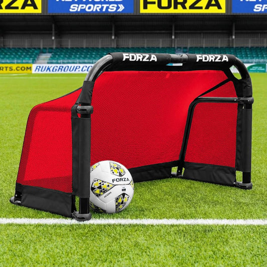 FORZA Aluminum POD Soccer Goals | PRO ALU50 Folding Soccer Goal - Fold-Away & Freestanding Target Goals - x4 Sizes and x9 Colors - color: Red, size: 3ft x 2ft
