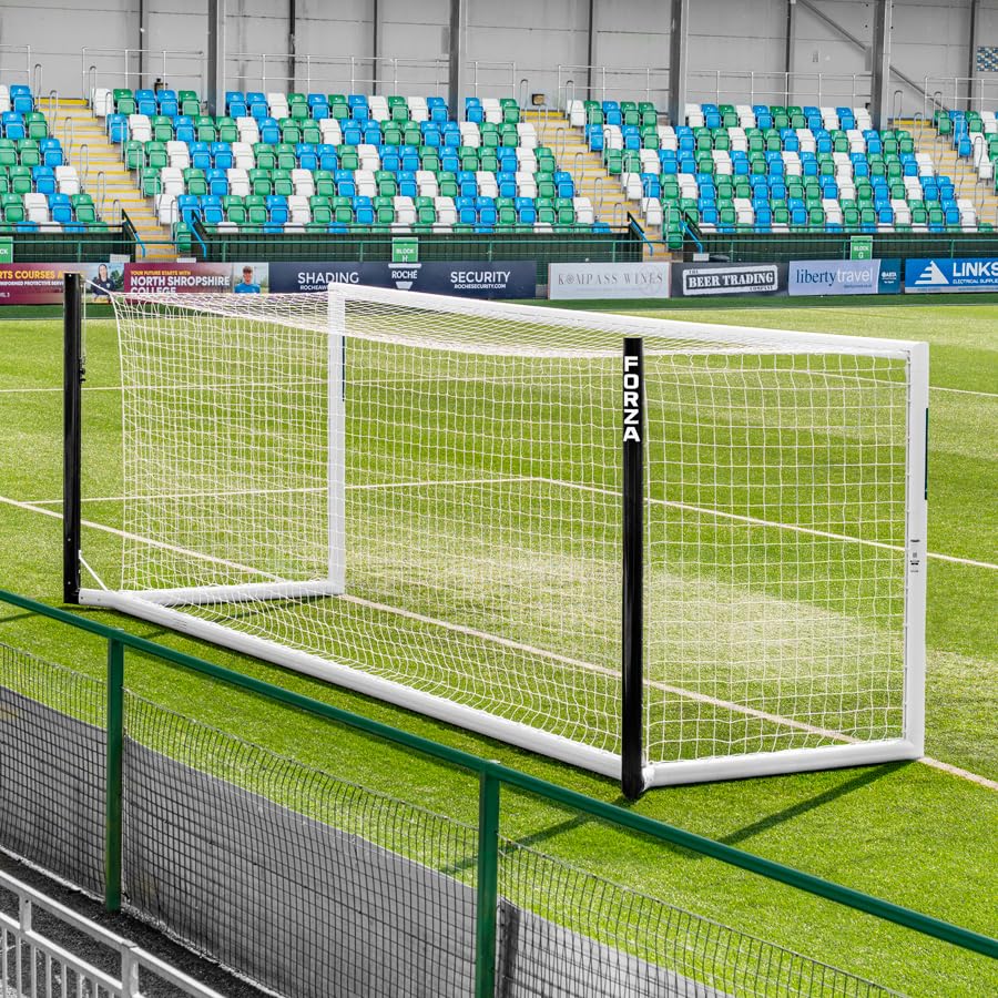 FORZA Aluminum Soccer Goals [11 Sizes] | Professional Soccer Goal Posts *The Goal Nets Used by MLS & Premier League Clubs* - size: 18.5ft x 6.5ft, style: Alu110 Stadium Box