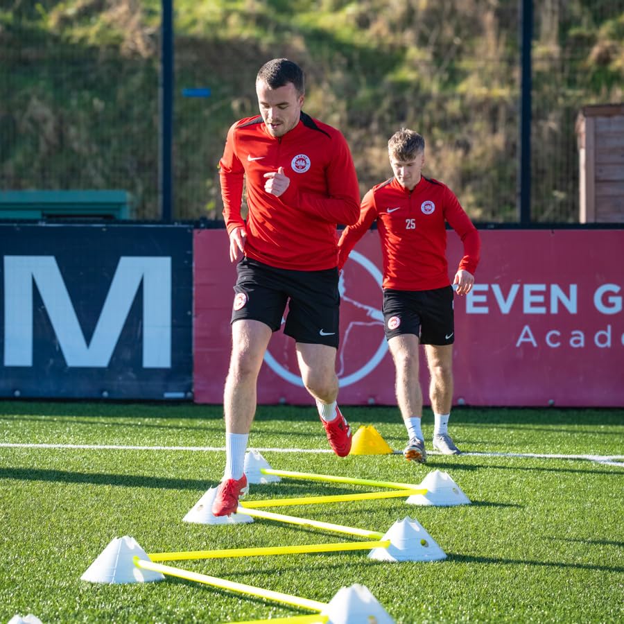 FORZA Cone & Hurdle Training Sets | Improve Your Speed & Agility Skills - Available in 3 Styles and 8 Colors - color: White, style: Super Cone