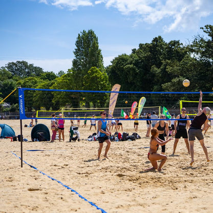 Vermont Volleyball Court Line Marking Kit - Creates a Regulation Size 60ft x 30ft Court | 2in Wide Ultra-Durable Polyester Construction | Ideal for Beach & Outdoor Volleyball
