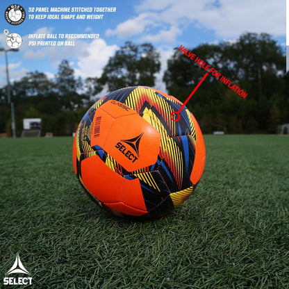 Select Classic Soccer Ball - color: Orange V24, size: 4