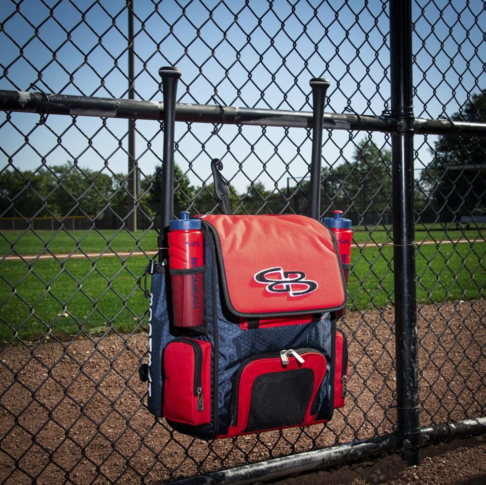 Boombah Mini Superpack Baseball Bat Bag – Youth Softball Gear Backpack – Ice Cream Multi Color – 8"x12.5"x18" (Monster Cookie) - color: Monster Cookie