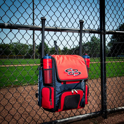 Boombah Mini Superpack Baseball Bat Bag – Youth Softball Gear Backpack – Ice Cream Multi Color – 8"x12.5"x18" (Monster Cookie) - color: Monster Cookie