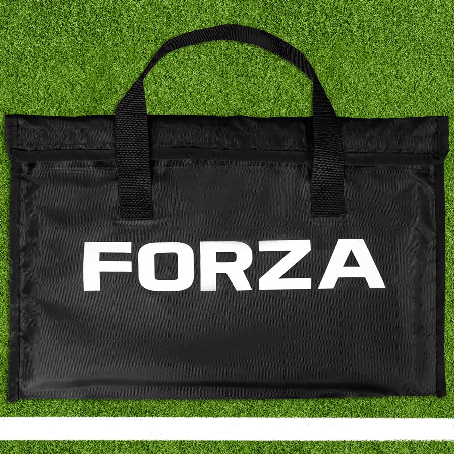 FORZA 35in x 24in Double-Sided Sports Coaching Whiteboard | 13 Sport Options - Dry Erase Board Equipped with Magnetic Markers, Pen & Eraser (Football, with Carry Bag) - size: With Carry Bag, style: Football