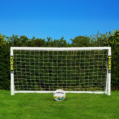 FORZA 8 x 4ft Kids Soccer Goal - The World’s #1 Backyard Goals! | 100% UK-Made, 3 Min Setup, Unbreakable Goalpost + Target & Ball Bundle - Buy FORZA, Play Forever! - style: 2. Goal and Ball