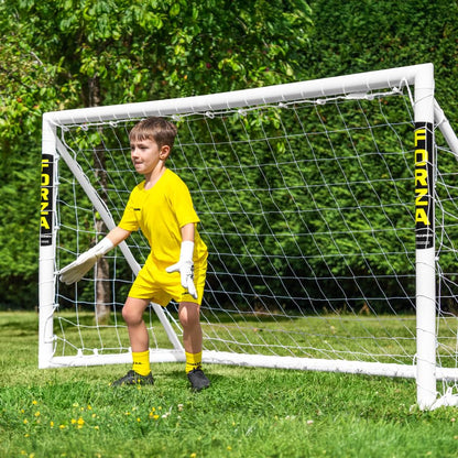FORZA 8 x 4ft Kids Soccer Goal - The World’s #1 Backyard Goals! | 100% UK-Made, 3 Min Setup, Unbreakable Goalpost + Target & Ball Bundle - Buy FORZA, Play Forever! - style: 1. Goal Only