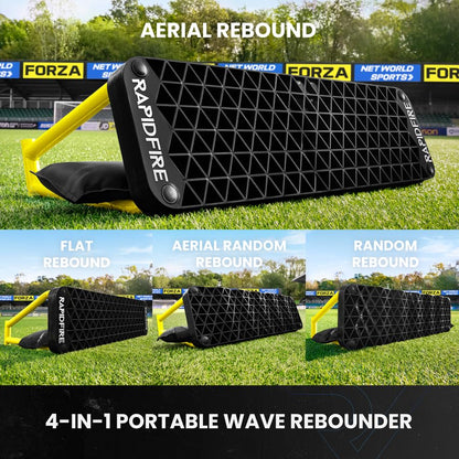 FORZA Wave Soccer Rebounder – Master Your First Touch! World’s #1 4-in-1 Passing Rebound Board – 2min Setup & Unbreakable Stability – Buy FORZA, Play Forever! [Standard or XL] - size: Standard