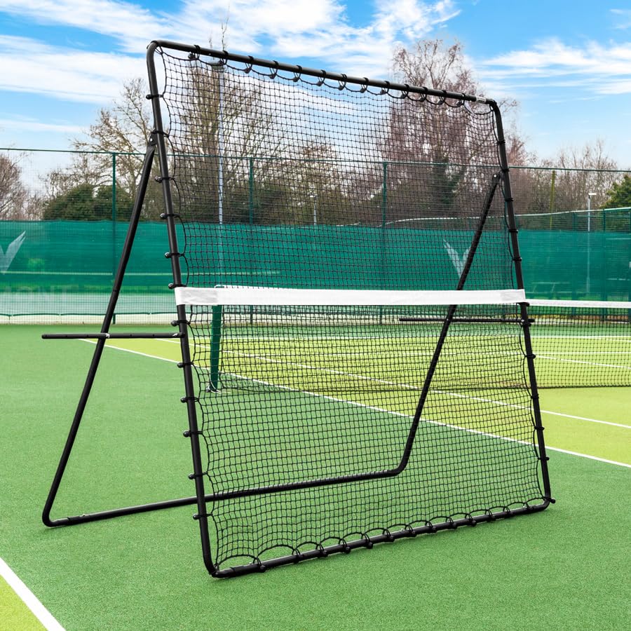 Vermont RapidFire Jumbo Tennis Rebounder Net | 9ft x 7ft | Groundstroke & Volleying Practice | Solo Tennis Trainer