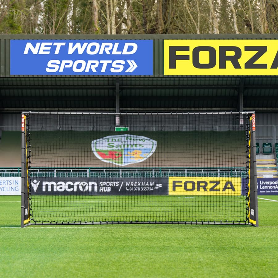 FORZA Steel42 Goal Rebounder Net Kit – Football Training Aid with Durable Double-Sided Net & Side Sheets for Solo Practice & Team Drills - Goal NOT Included - size: 12ft x 6ft
