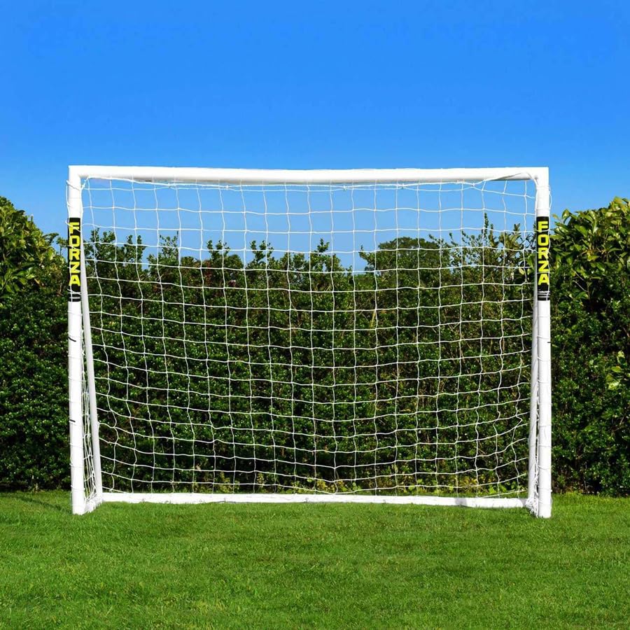 FORZA 8 x 6ft Soccer Goal - The World’s #1 Backyard Goals! | 100% UK-Made, 4 Min Setup, Unbreakable Goalpost + Target & Ball Bundle - Buy FORZA, Play Forever!