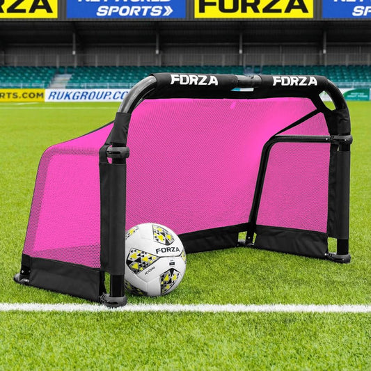 FORZA Aluminum POD Soccer Goals | PRO ALU50 Folding Soccer Goal - Fold-Away & Freestanding Target Goals - x4 Sizes and x9 Colors - color: Pink, size: 3ft x 2ft