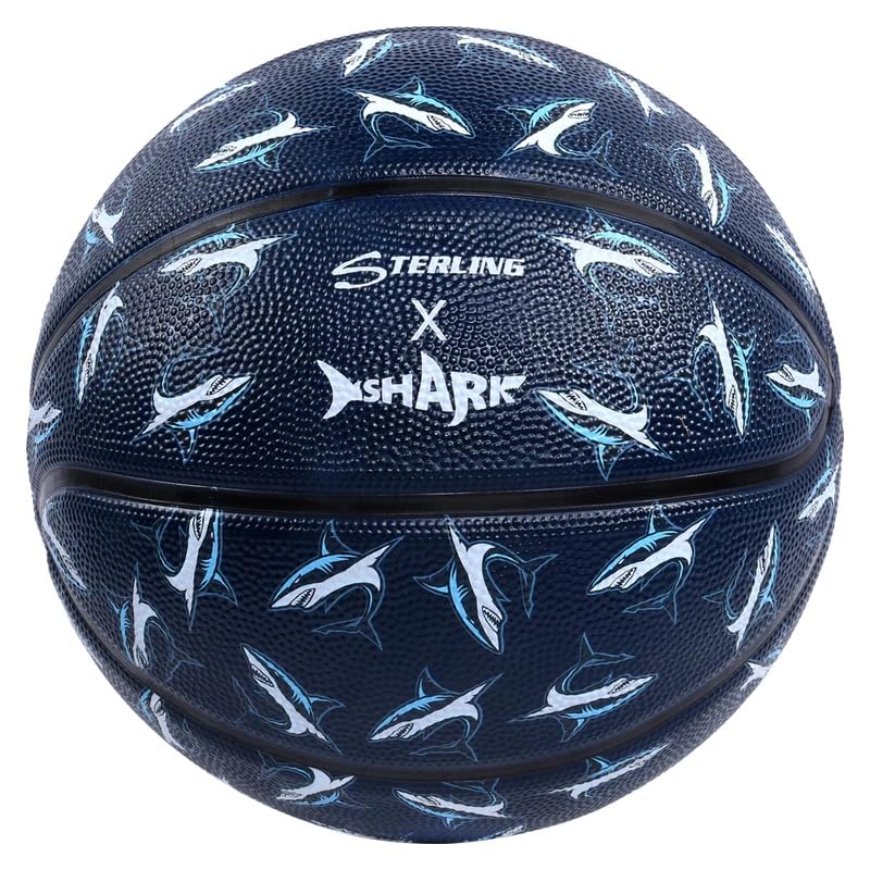 Sterling Athletics Shark Superior Grip Indoor/Outdoor Basketball - Mini Size 3 (22")
