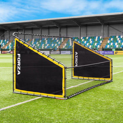 FORZA Steel42 Goal Rebounder Net Kit – Football Training Aid with Durable Double-Sided Net & Side Sheets for Solo Practice & Team Drills - Goal NOT Included - size: 10ft x 6.5ft