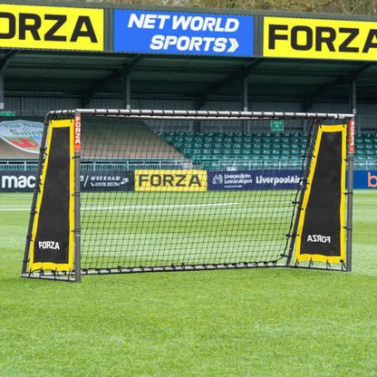 FORZA Steel42 Goal Rebounder Net Kit – Football Training Aid with Durable Double-Sided Net & Side Sheets for Solo Practice & Team Drills - Goal NOT Included - size: 8ft x 4ft