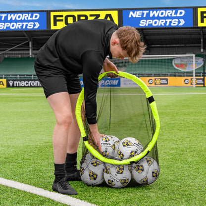 FORZA Target Net and Ball Bag - 2in1 Design | Corner Shooting Target | Soccer Training Equipment | Multi-Sport