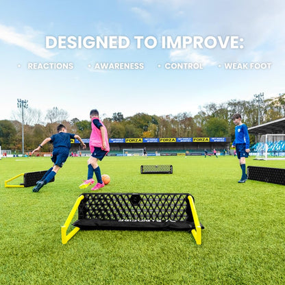 FORZA Wave Soccer Rebounder – Master Your First Touch! World’s #1 4-in-1 Passing Rebound Board – 2min Setup & Unbreakable Stability – Buy FORZA, Play Forever! [Standard or XL] - size: Standard
