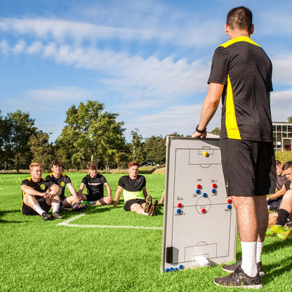 FORZA 35in x 24in Double-Sided Sports Coaching Whiteboard | 13 Sport Options - Dry Erase Board Equipped with Magnetic Markers, Pen & Eraser (Soccer, Without Carry Bag) - size: Without Carry Bag, style: Soccer