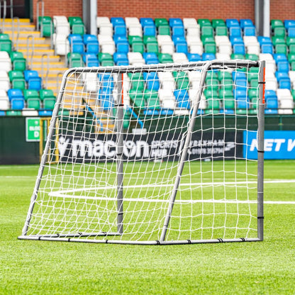 FORZA Steel42 Soccer Goal – Heavy-Duty Steel Garden Goal with 42mm galvanised Frame, Weatherproof net, Tool-Free Setup, Multiple Sizes & Optional rebounder kit - size: 6ft x 4ft, style: Goal Only