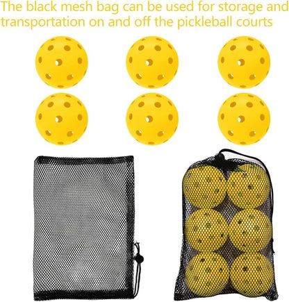 6 Pack Sports Outdoor Pickleballs - 40 Pickleball Balls - USA Pickleball Balls (USAPA) Approved - Official US Open Ball - color: Yellow, style: 36 - Pack