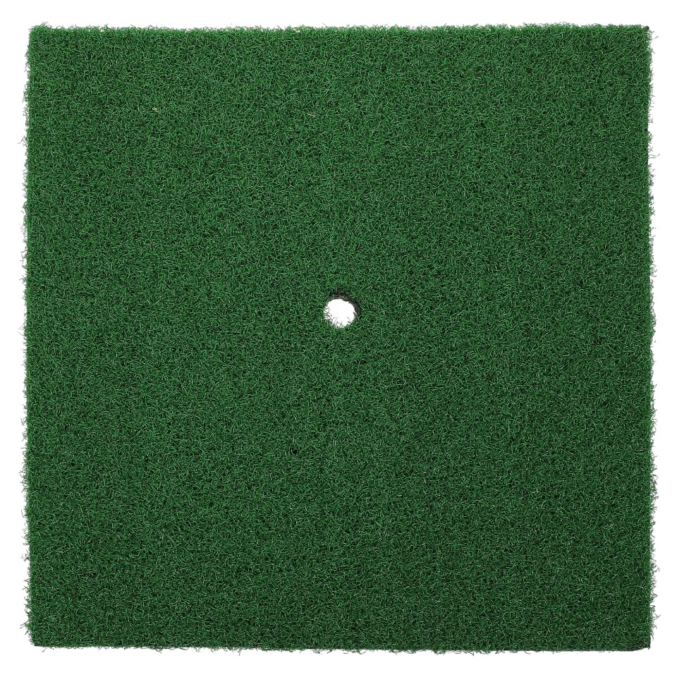 Indoor Golf Practice Mat Portable Swing Training Pad Artificial Turf Hitting Mat for Beginners and Professionals 11.81X11.81 Inches