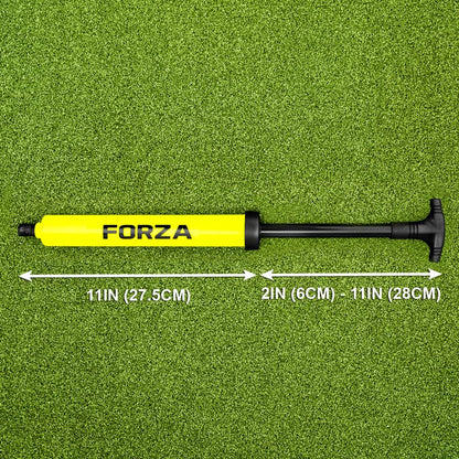 FORZA Pump that Ball™ | Ball Pump & Needle – Hand Pump for Sports Ball Inflation, Extendable Nozzle, Needle Adapter Included, Compact Portable Pump for Soccer Basketball Volleyball Football Equipment