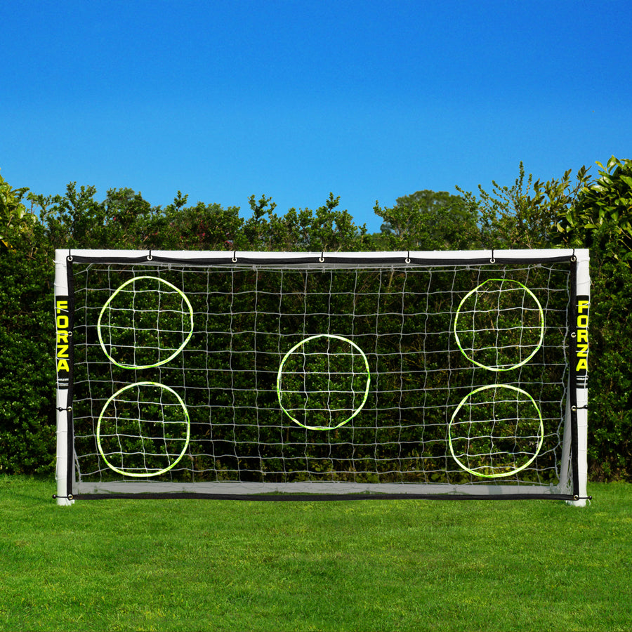FORZA 8 x 4ft Kids Soccer Goal - The World’s #1 Backyard Goals! | 100% UK-Made, 3 Min Setup, Unbreakable Goalpost + Target & Ball Bundle - Buy FORZA, Play Forever! - style: 4. Goal and Target Net