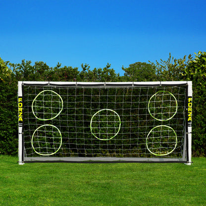 FORZA 8 x 4ft Kids Soccer Goal - The World’s #1 Backyard Goals! | 100% UK-Made, 3 Min Setup, Unbreakable Goalpost + Target & Ball Bundle - Buy FORZA, Play Forever! - style: 4. Goal and Target Net