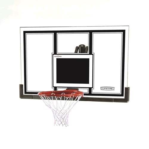 Lifetime 71526 Backboard and Rim Competition Combo Black/Orng, 54-Inch